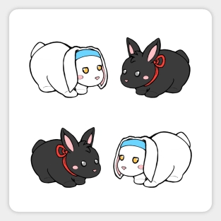 Wangxian bunnies Magnet